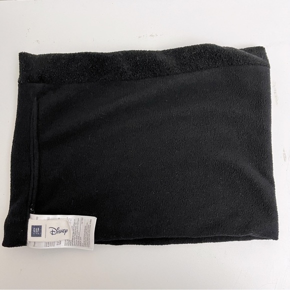 GAP X Disney Mickey Mouse Embroidered Black Neck Gaiter Scarf Kids One Size - Picture 5 of 10